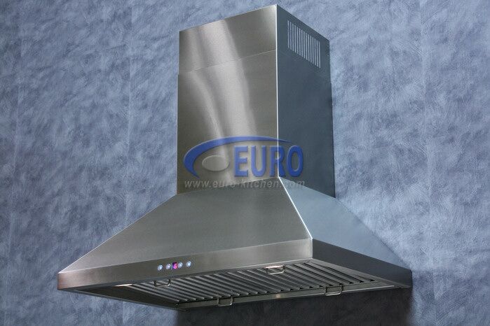 Range hood, 6-speed round touch electronic control panel with LED display