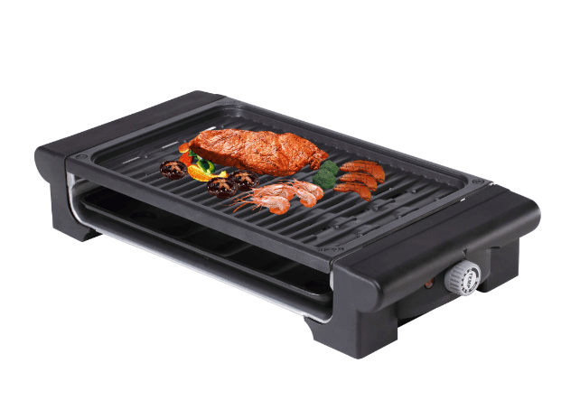 Electric BBQ Grill with non-stick coating or marble grill plate, with CB,CE,EMC,LVD, ETL, GS, RoHS, LFGB certificates