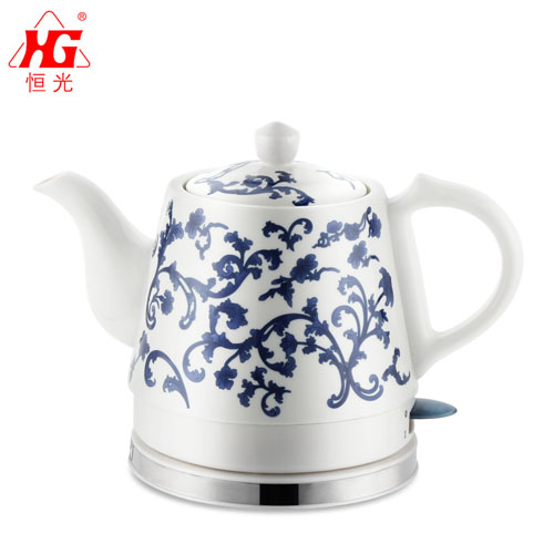 White Flower Electric Kettle 