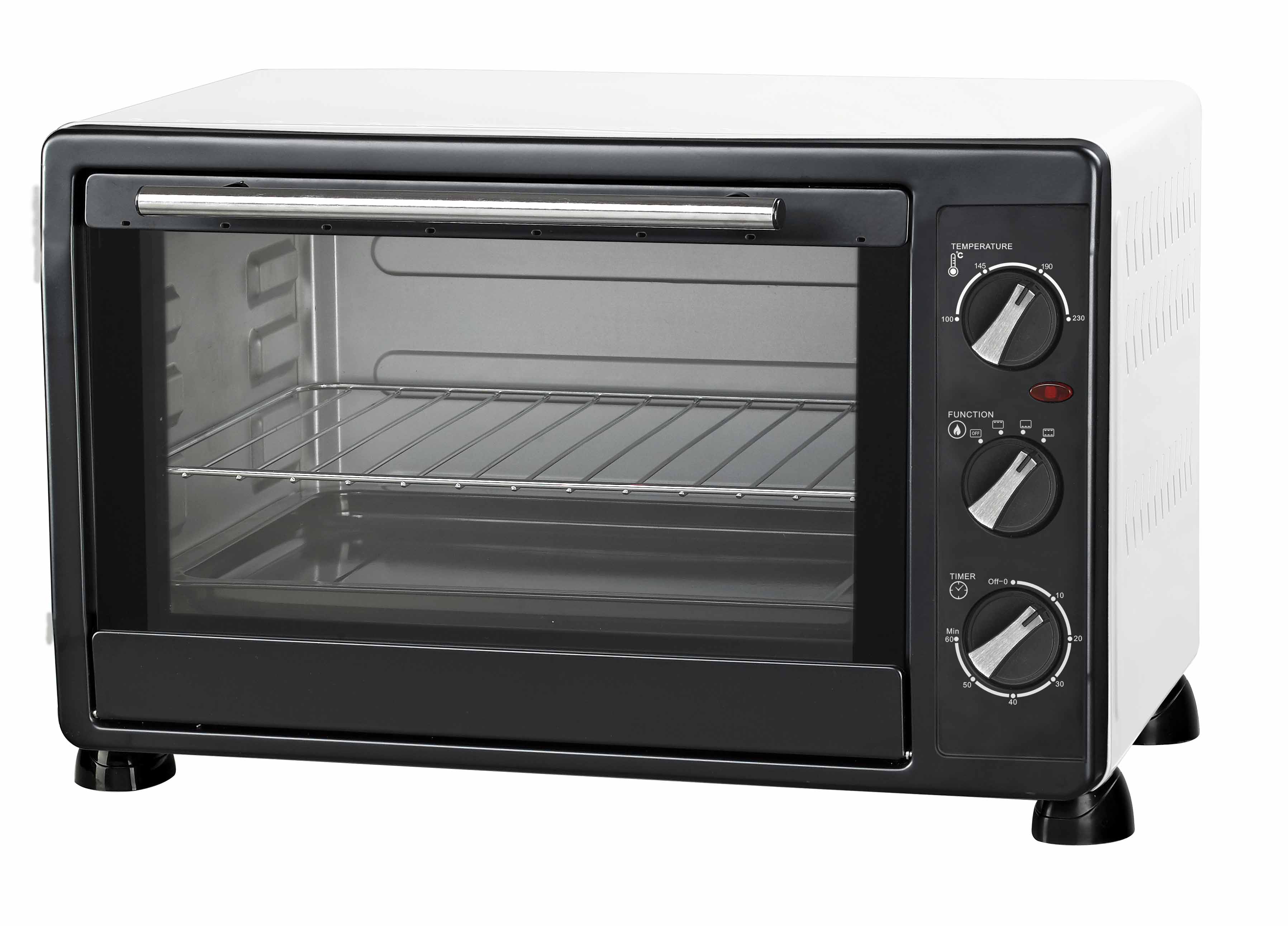 33L black toaster oven with Rotisserie & Convection function