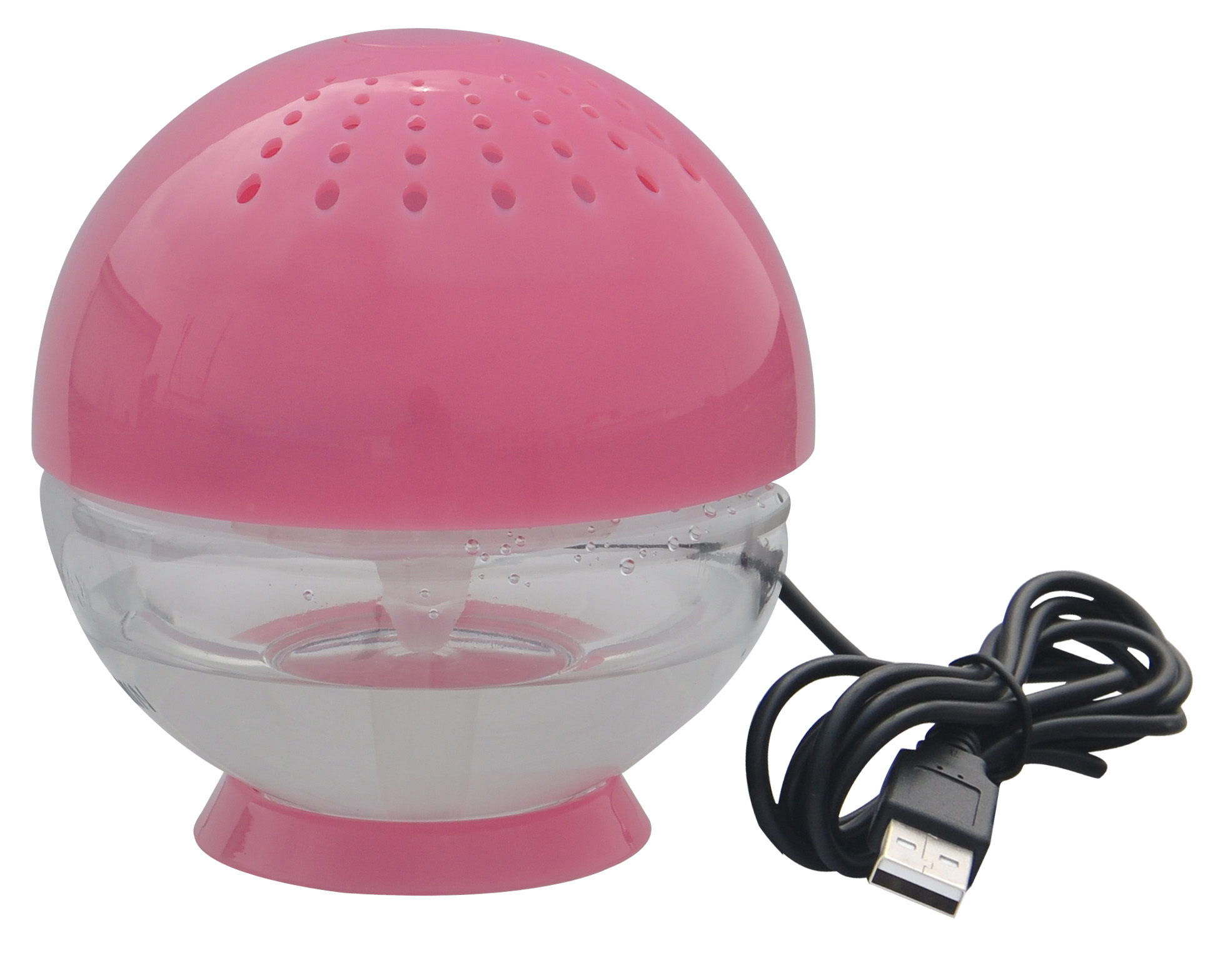 USB Plastic Cover Water Air Revitalizer,Small Water Based Air Revitalisor,Ball Round Shaped Air Purifier