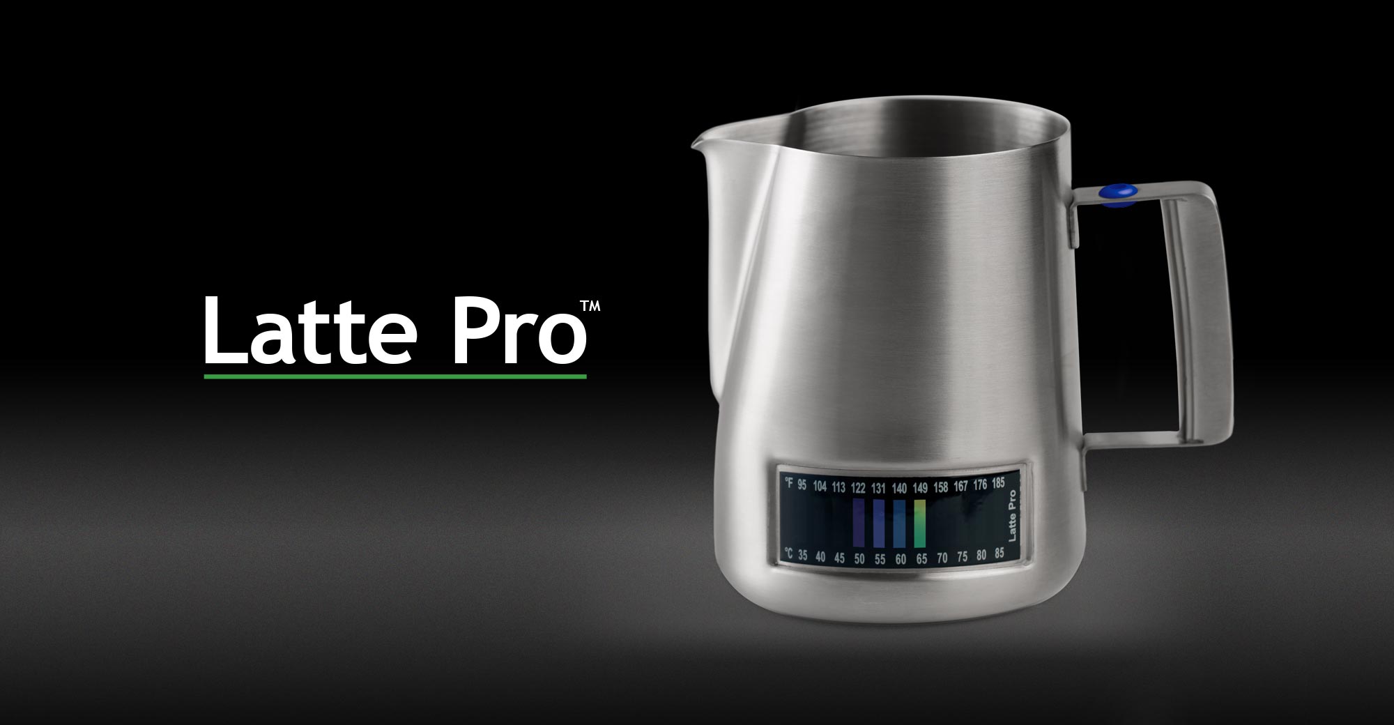 Latte' Pro Stainless Steel 304 Temperature milk pitcher