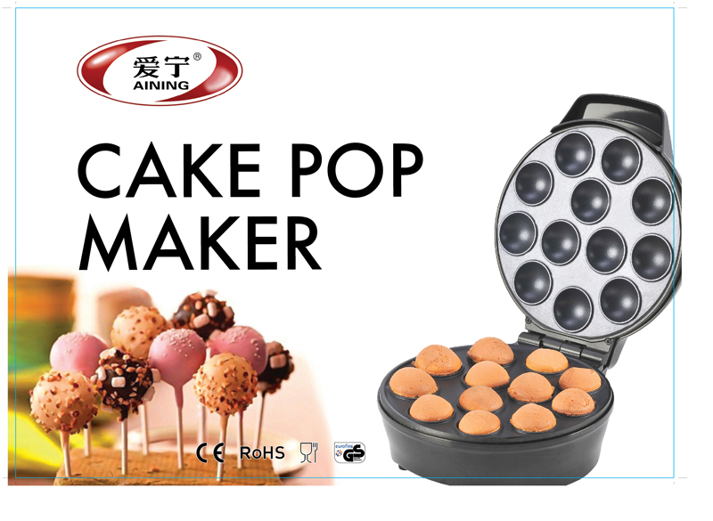 Electrical POP Cake Maker 14pcs Non Stick Coating OEM Packing for Indoor Usage