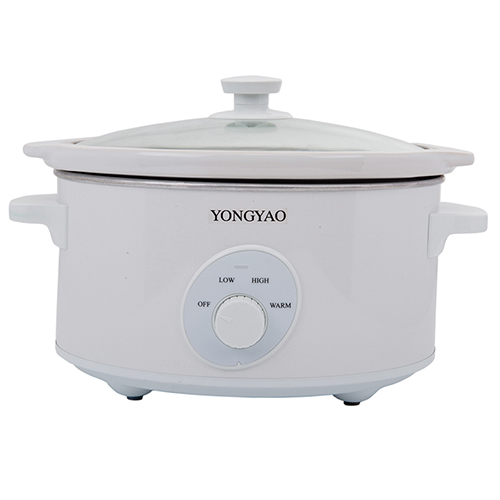 Oval shape electric cooker, ceramic pot, 3 heat setting low high and keep warm