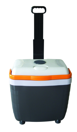 Thermoelectric cooler, cooler box, portable fridge with wheels 28L