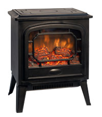 Electric fireplace, overheat protection with safety thermal cut-off device          