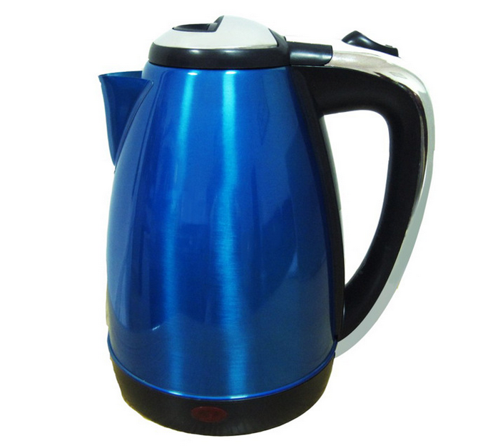 Stainless steel electric kettle 1.8 L power two color red and blue
