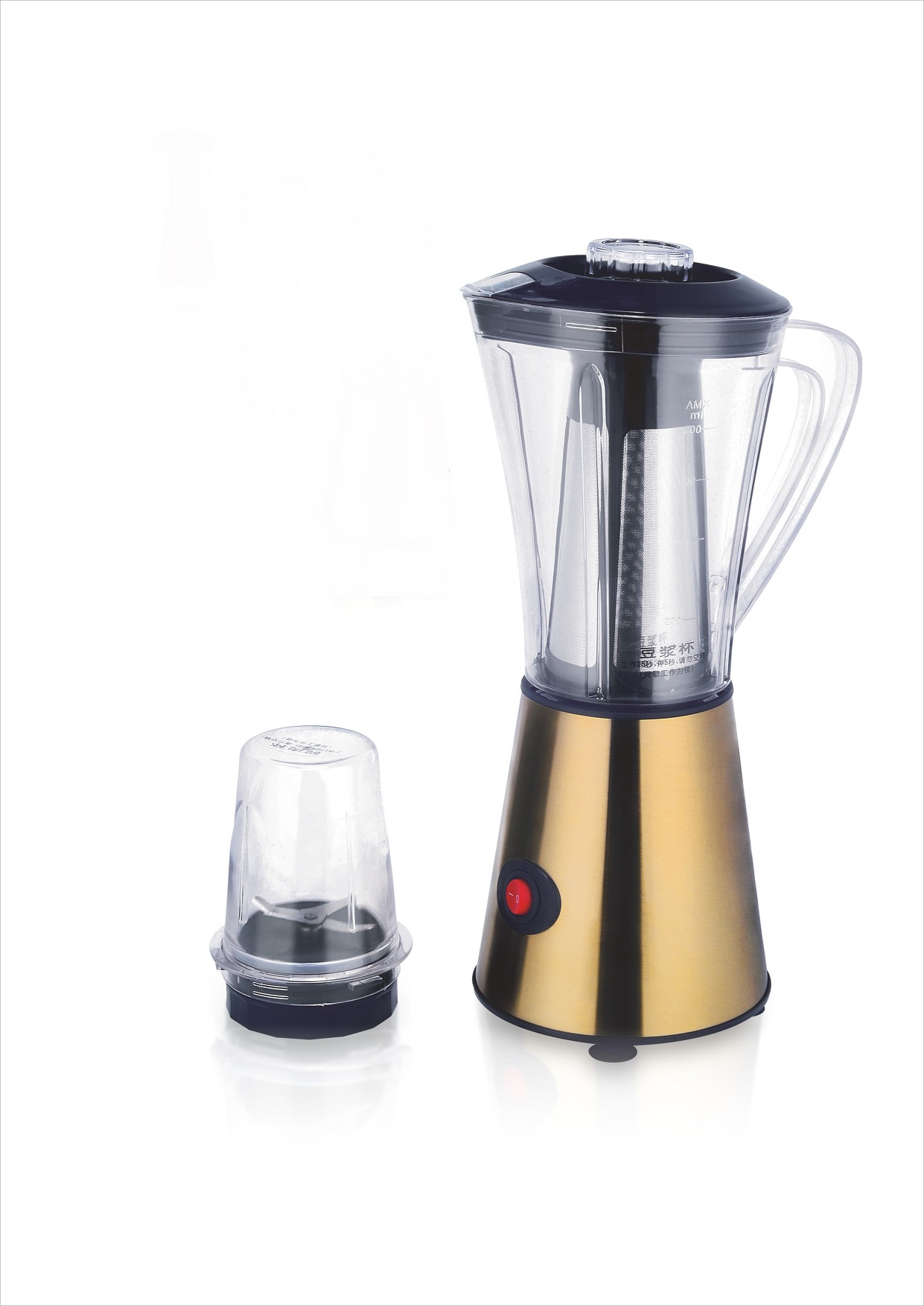 Blender with large glass, easy to clean, safe and reliable