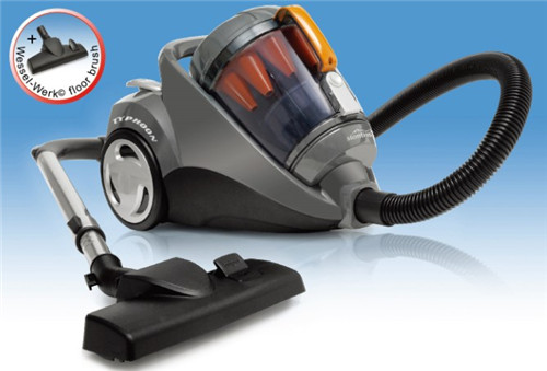 Vacuum Cleaner, features: New patent multi-cyclone system with no suction loss