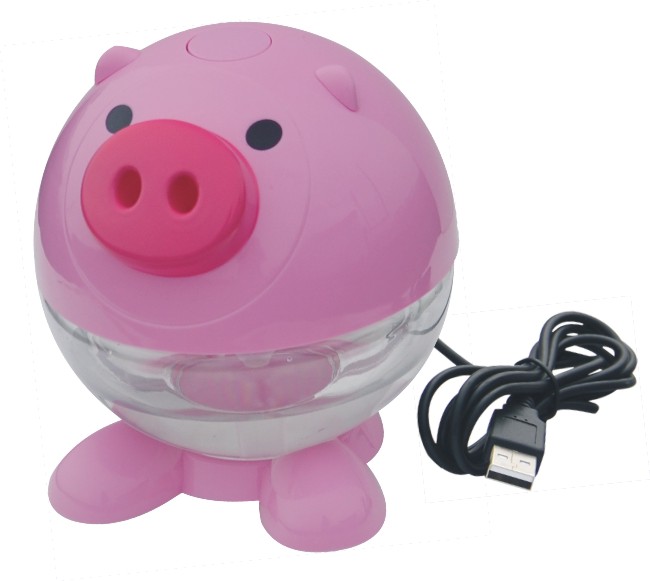 Mini USB Air Purifier,Pig Shaped Air Revitaliser,Animal Shaped Water Air Revitalizer
