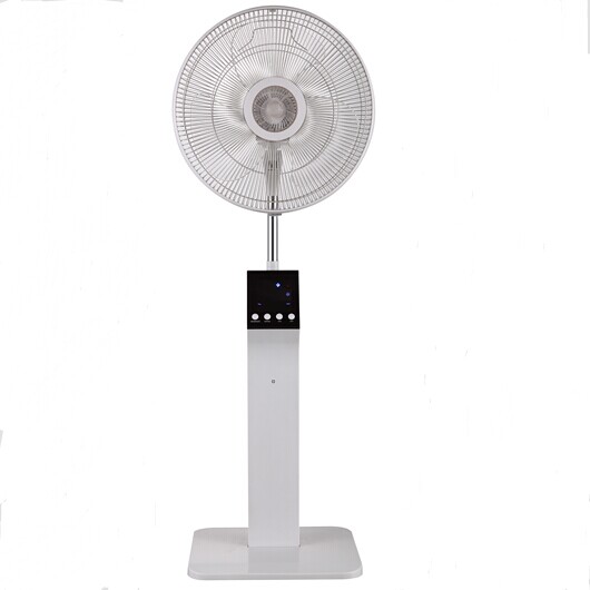Stand fan wih ionizer, 16' AS blade, LED lamp 15 hours timer, 3 wind speed, left and right osc