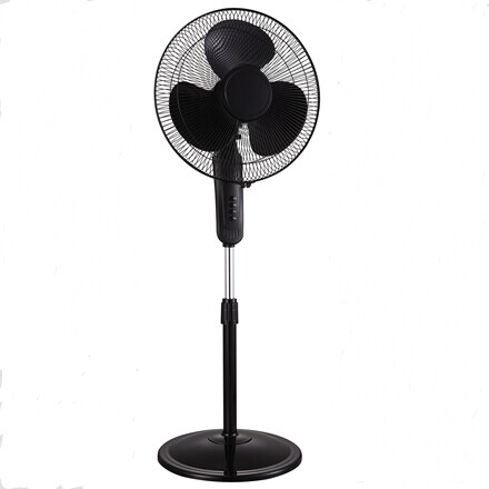 Electric Stand Fan with three PP blades, 50W, 3 Speed, 1hour timer