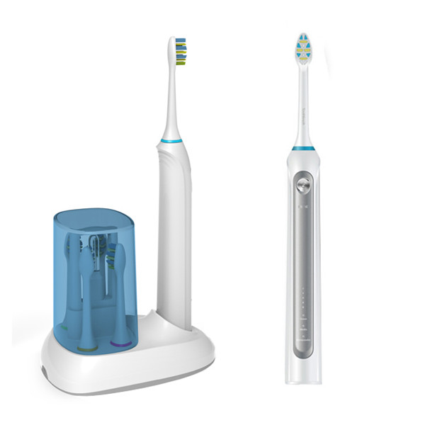 RLT234 Replaceable Head Battery Operated Sonic Rechargeable Adult UV Sanitizer Toothbrush