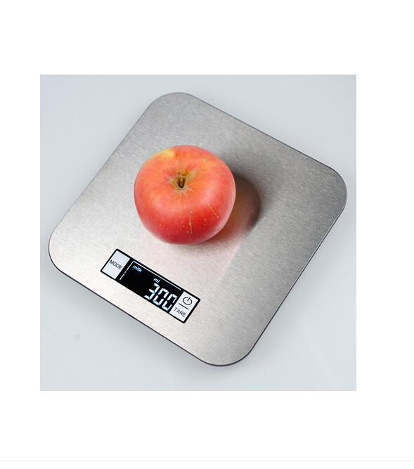 15kg 1g Electronic Digital Weighing Food Kitchen Scale with Stainless Steel Top