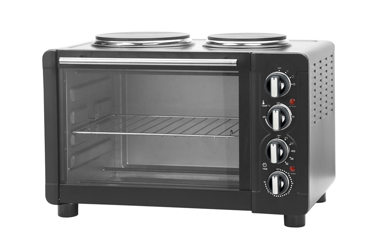30 liters eletric oven with double hotplate