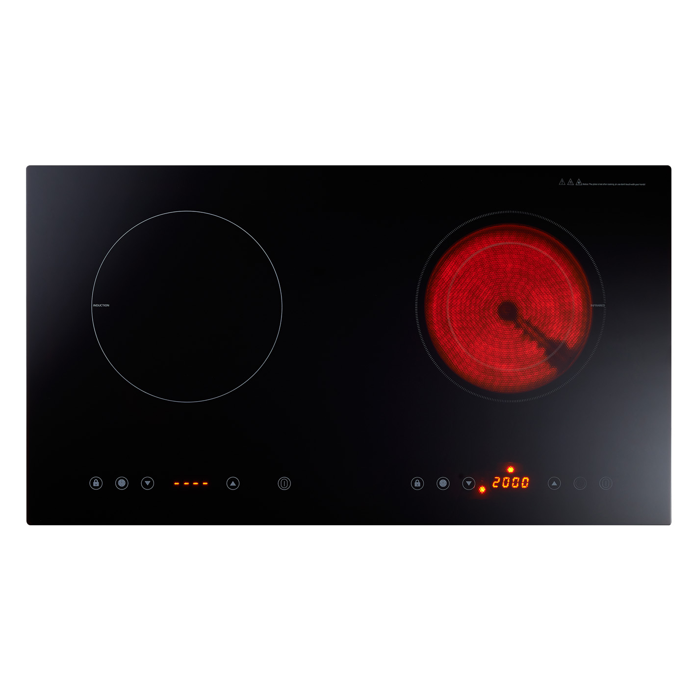 Induction & ceramic hybrid cooker