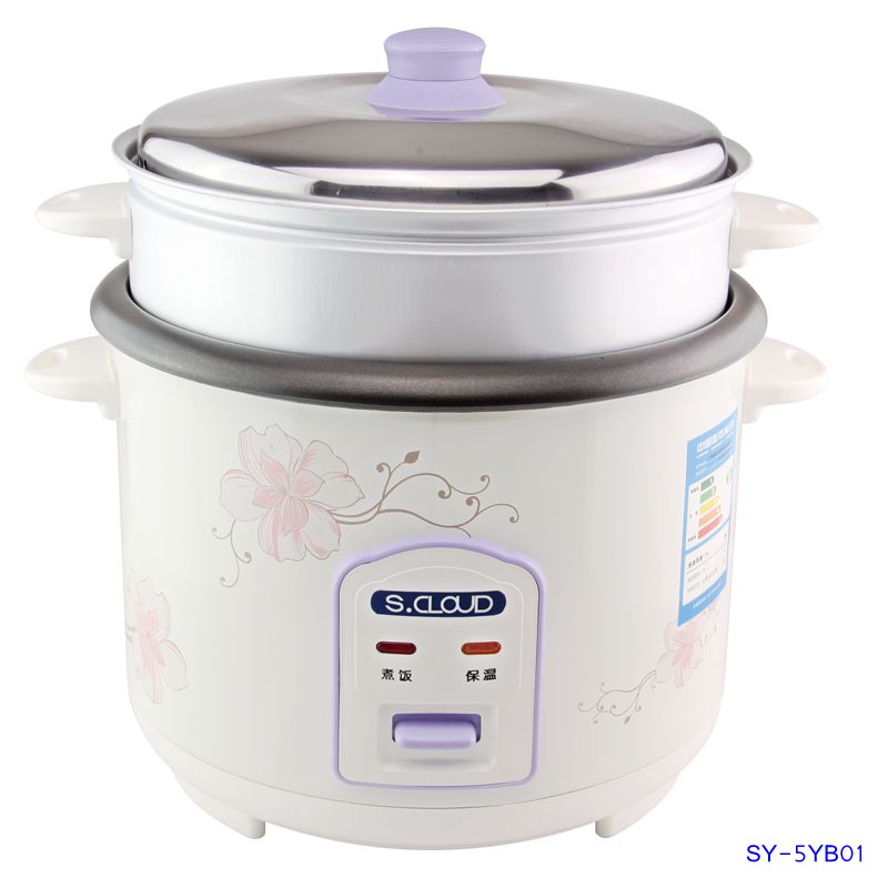 Rice Cooker, 5L Capacity, Open Lid, 1.0mm Inner Pot With Non-stick Coating