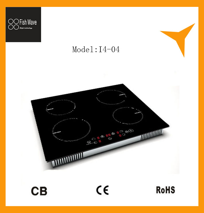 made in china Factory supply four heating zones induction cooker metal frame four zone built-in cooker hobs induction cooker