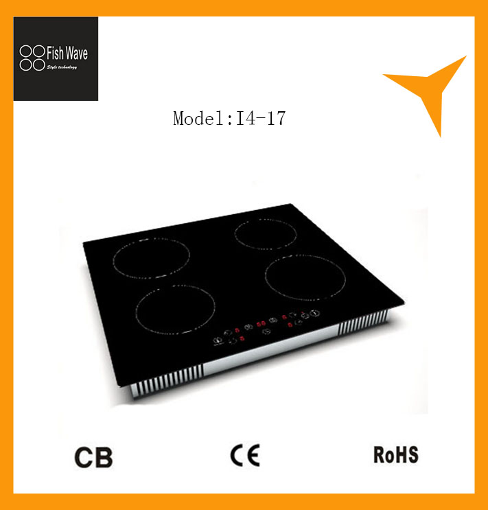 induction cooker producer 6000 Watt electric induction hob with 4 burners, four heating zones induction cooker