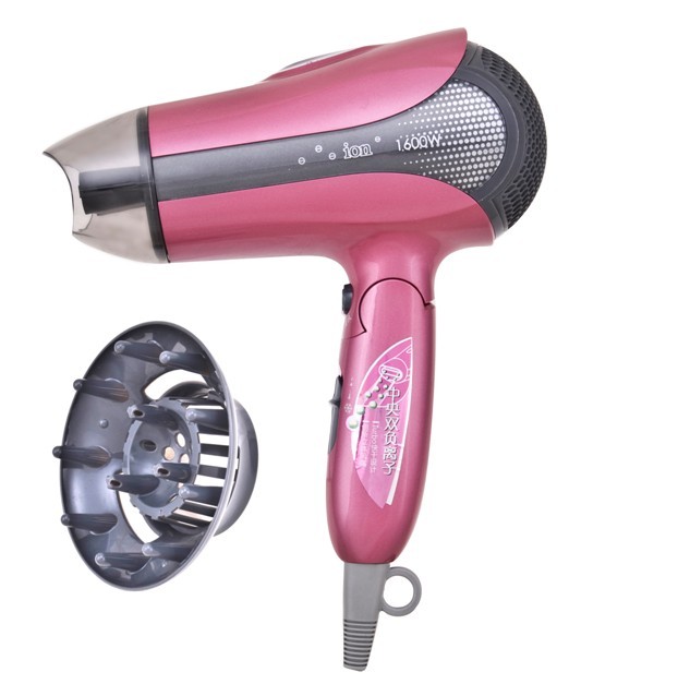High quality foldable double ionic hair dryer