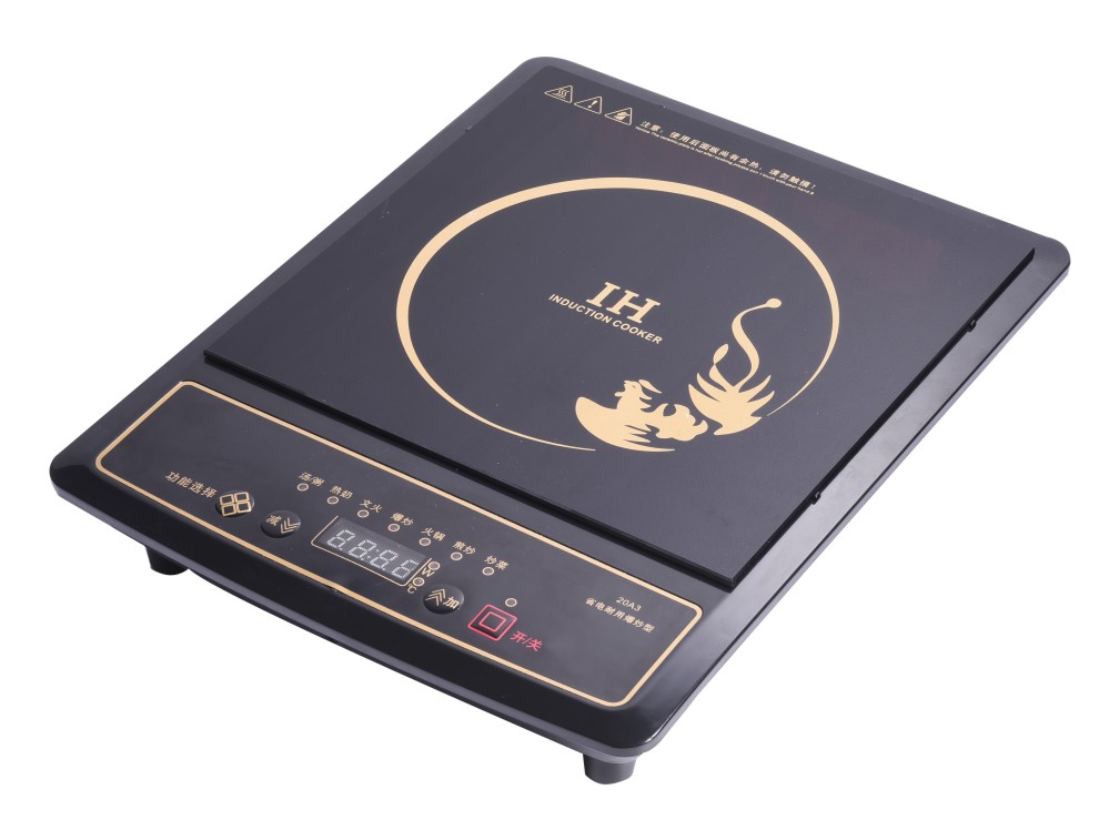 Push button induction cooker with lowest price china manufacturer