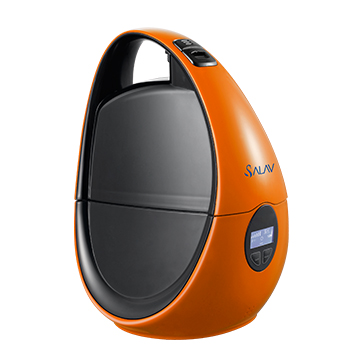 SALAV Handle Protable Ultrasonic Humidifier With LCD Screen Black and Orange