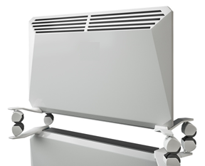 Electrical convector heater, with mechanical control and electrical control