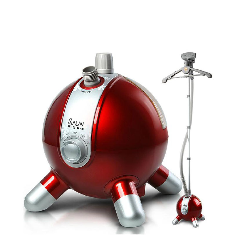 Sincer-Home Spherical Red Garment Steamer With Knob Switch Fast Warm-up in 45s