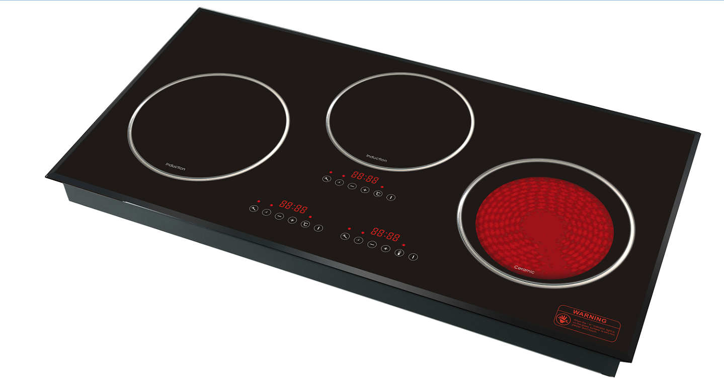 Induction Cooker Three Burners Hotpot 3-In-1(Induction Ceramic Cooker) 3600w,(Built In And Free-Standing Induction Cooker)