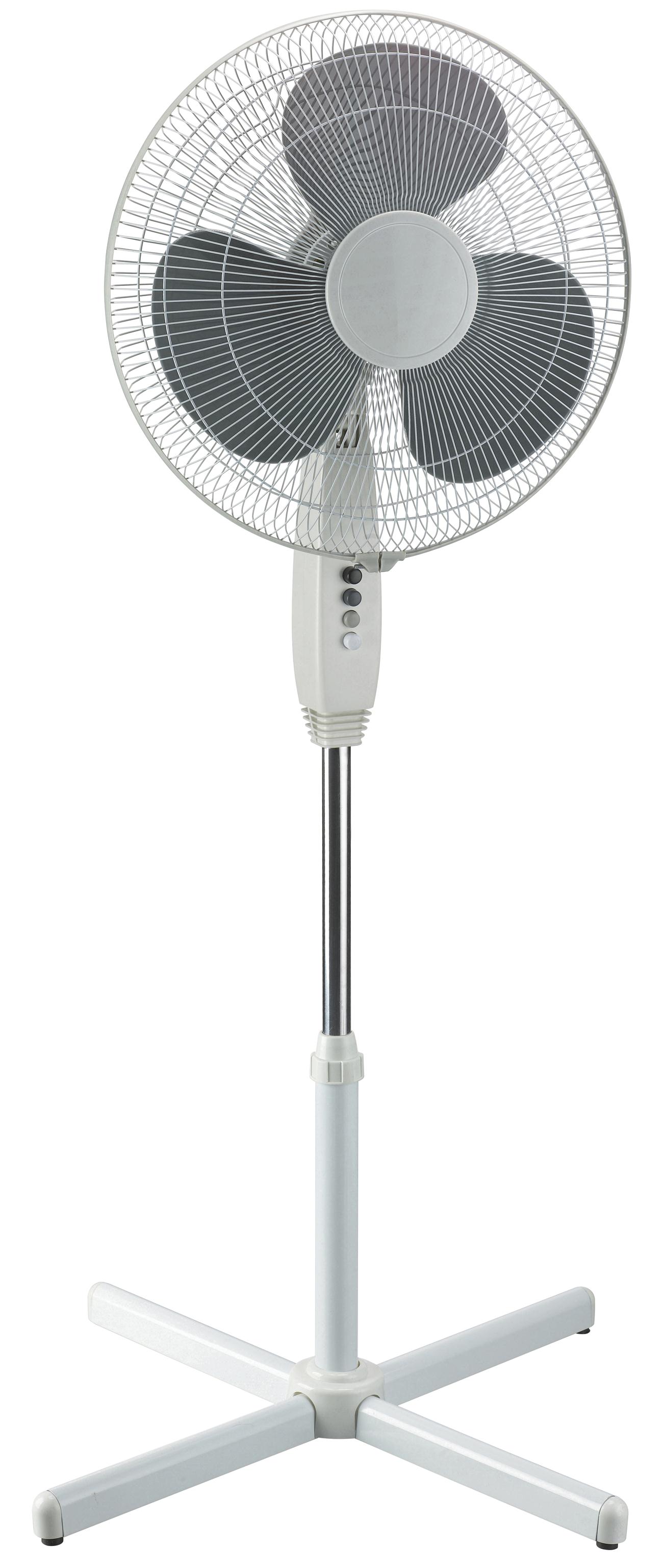 16 inch Stand Fan，Button fan，3 leaf fan