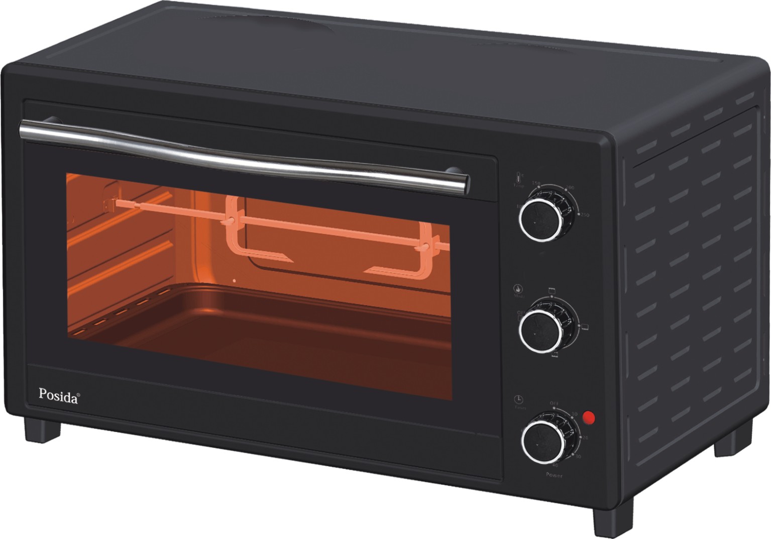 Electric Ovens with whiter or black body  finish 