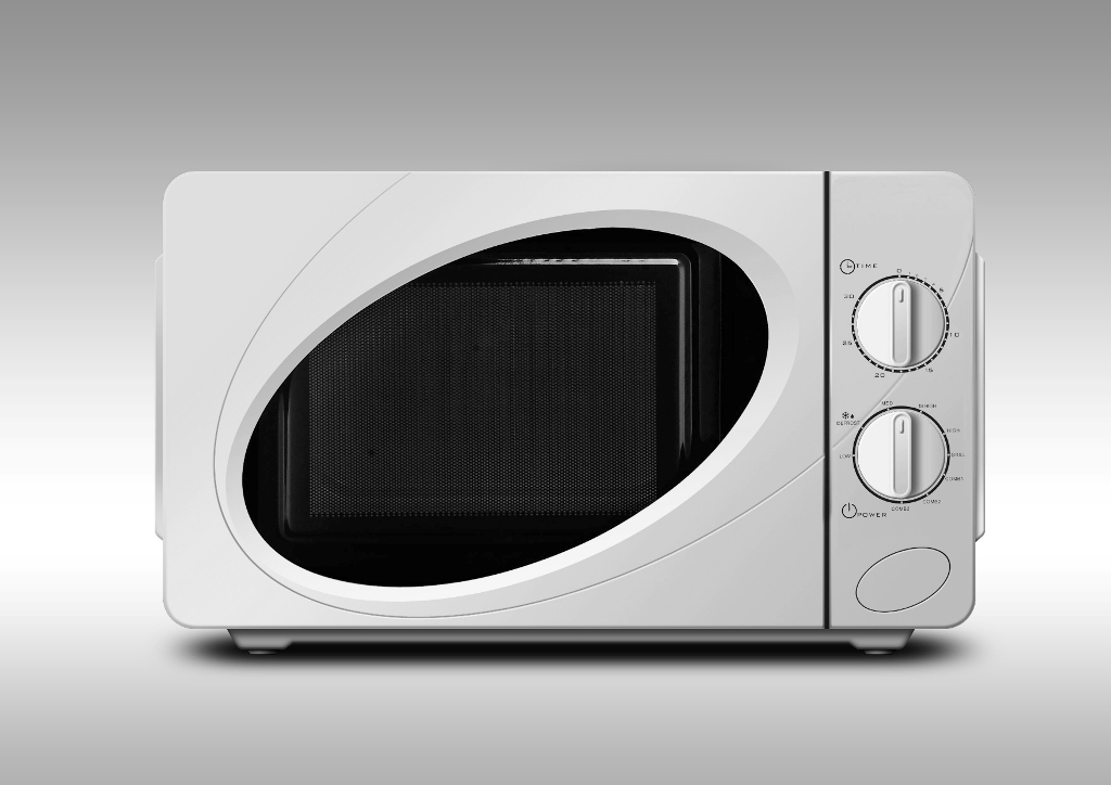 Mechanical Microwave/Plastic Appearance, White/Push Door Structure/Quick Cooking