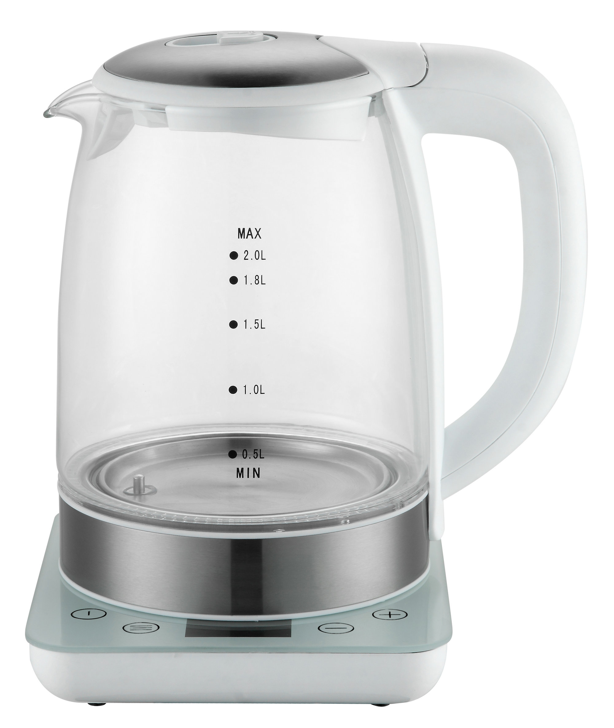 2.0L digital control glass kettle with LED display