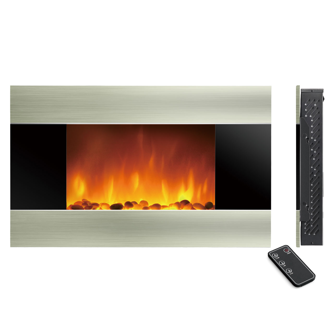 Stainless steel Electrical Fireplace