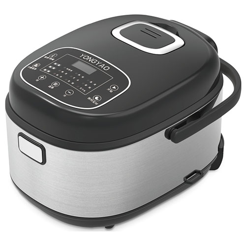 Top operate LED display square shape stainless steel multi cooker