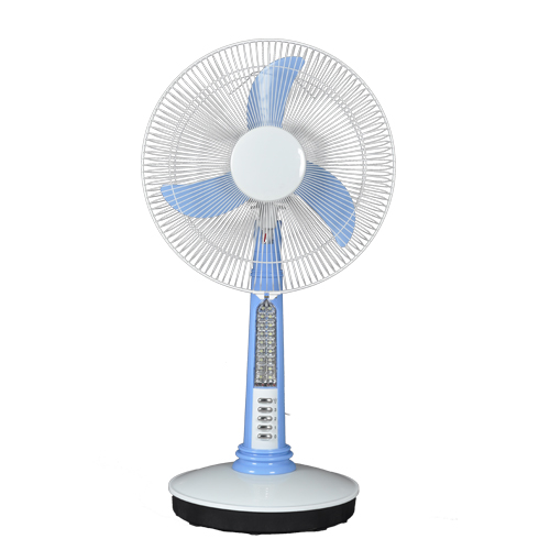 High speed 16'' energy saving 15w 12v table fan with light