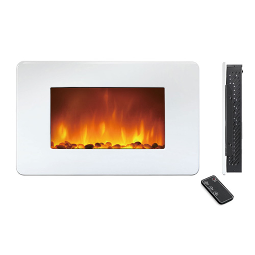 35 inches Flat White painted Density Board Electrical Fireplace   