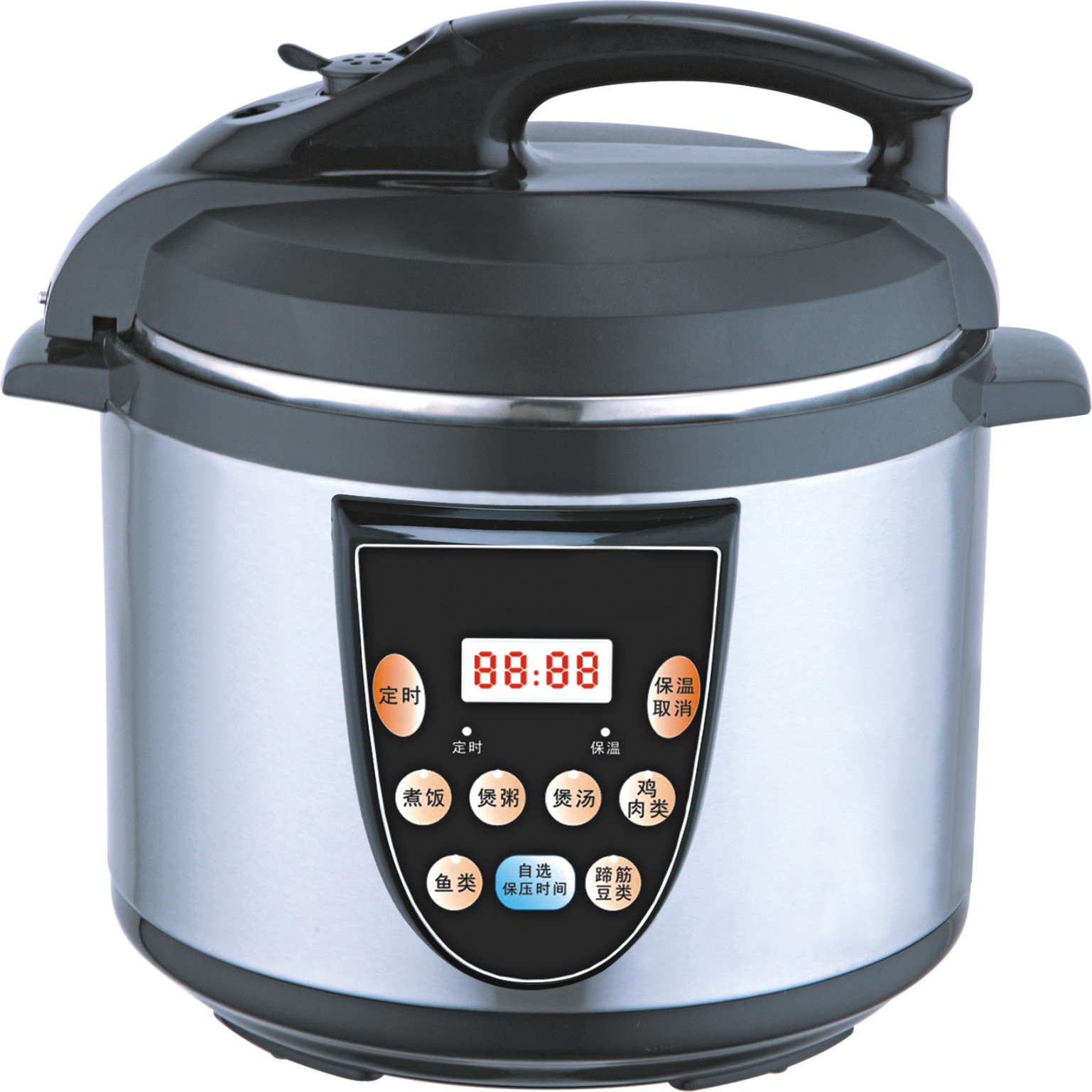 Non stick pot stainless steel microcomputer LED display electric pressure cooker