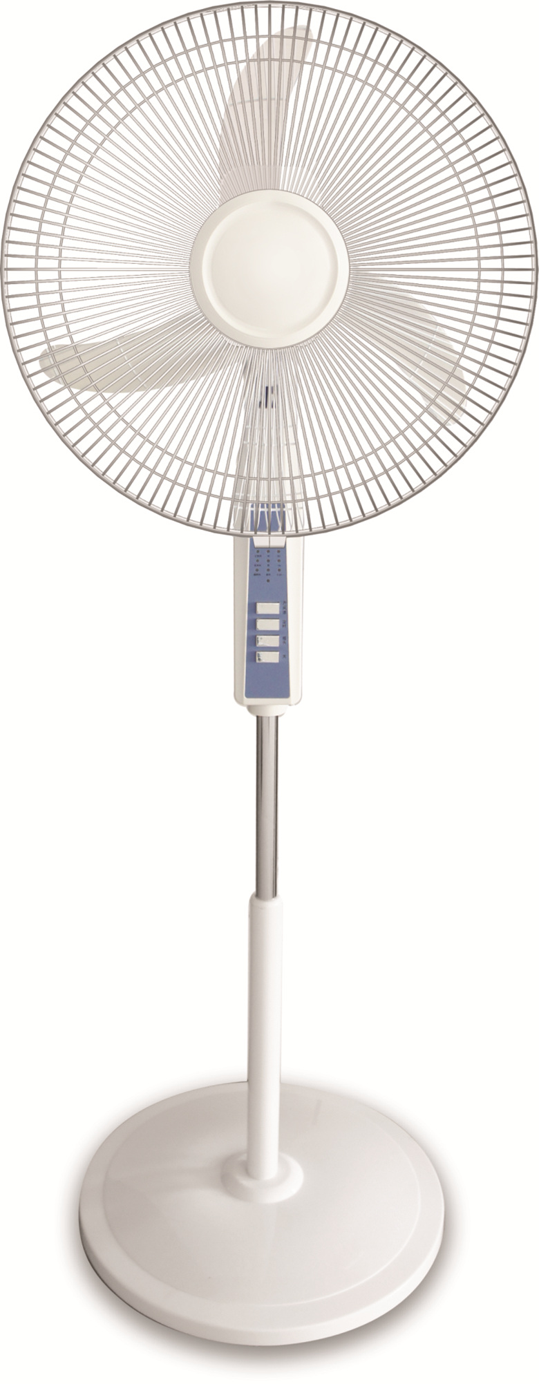 18-inch Remote Stand Fan, LED Shower, 3 Breeze Modes