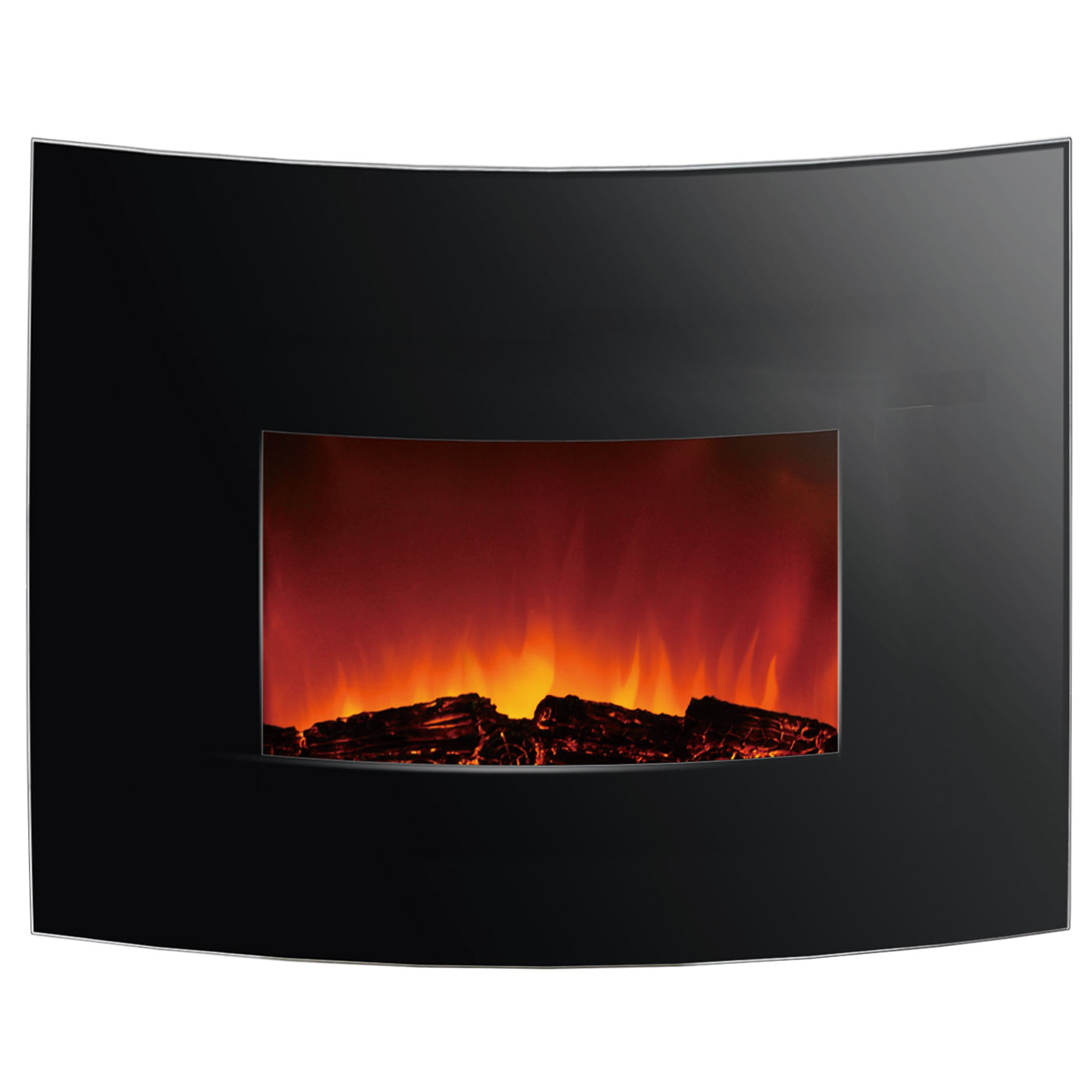 Decorative Curved Electrical Fireplace for warm.