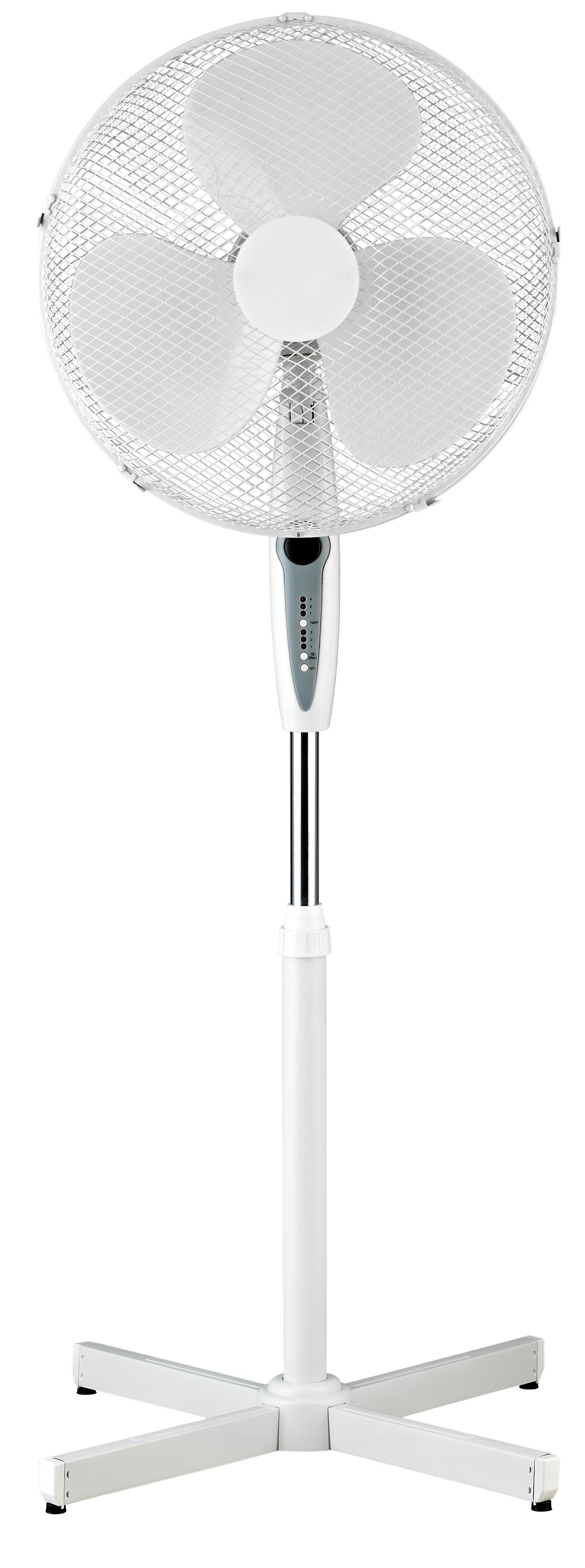 Pedestal Fan with Remote Control, 16'', 3 Speed, 1-4 Hours Timer