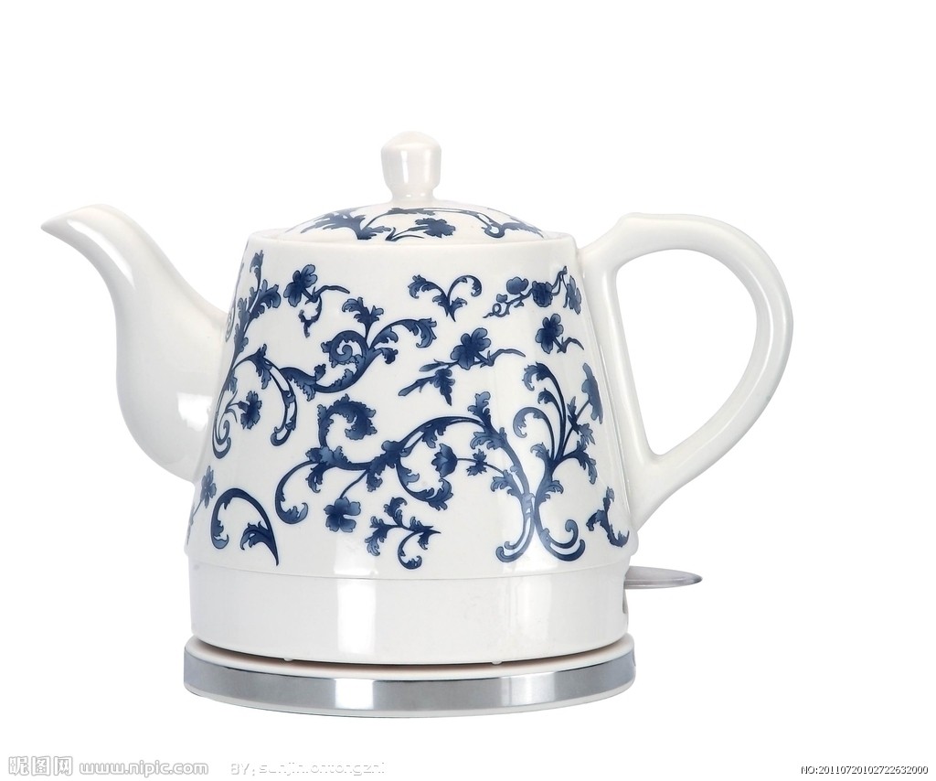 decorative ceramic electric tea kettle  