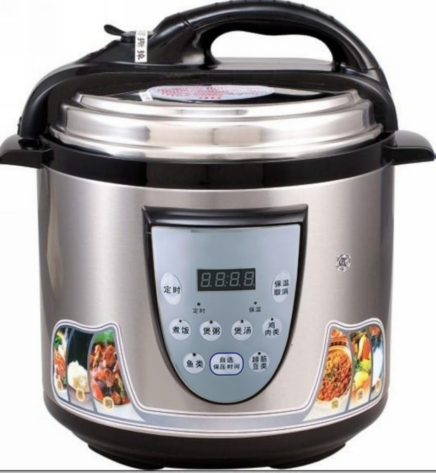 Stainless Steel Exterior Digital Rice Cooker  Food Steamer 6-in-1 Electric Pressure Cooker