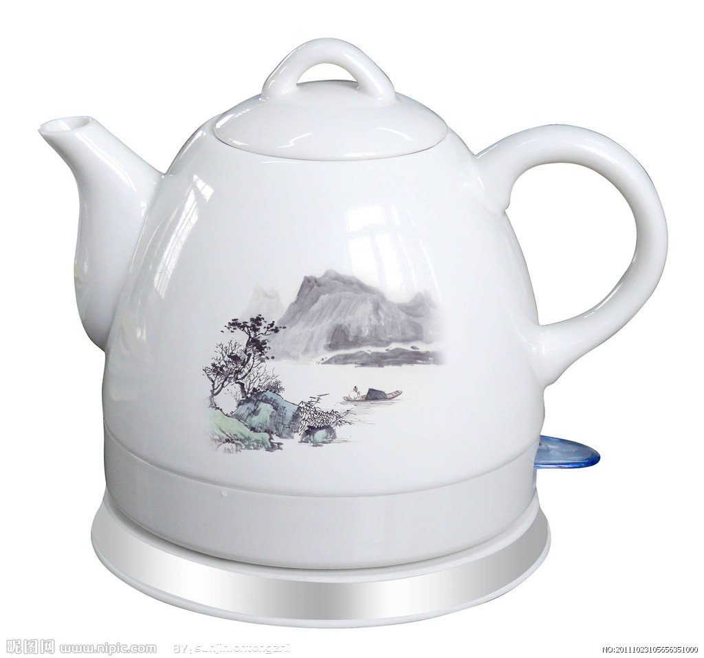 decorative ceramic electric tea kettle 