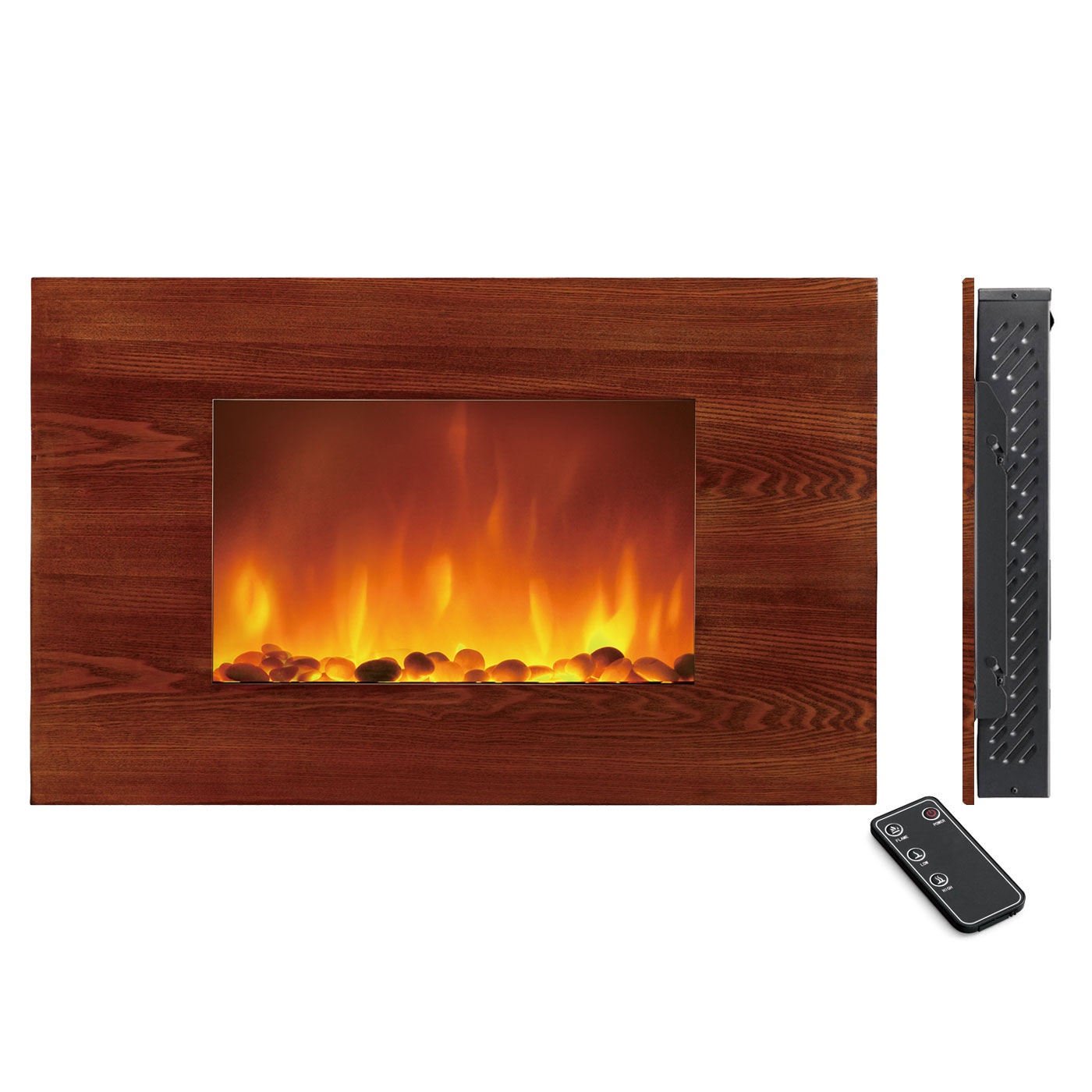 Wood panel Electrical fireplace
