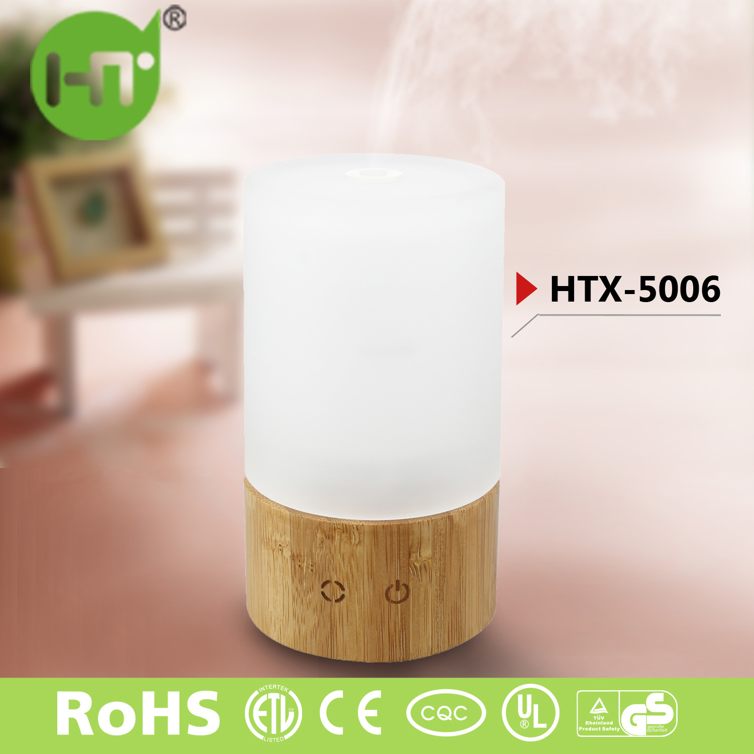 HTX-5006 Wooden Elegant High End Color Changing Electric Aroma Essential Oil Diffuser