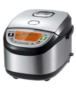 Stainless steel housing/21 cooking programs rice cooker