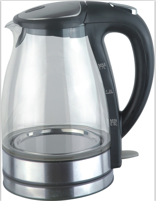 1.7L Glass Kettle With LED Light Strip