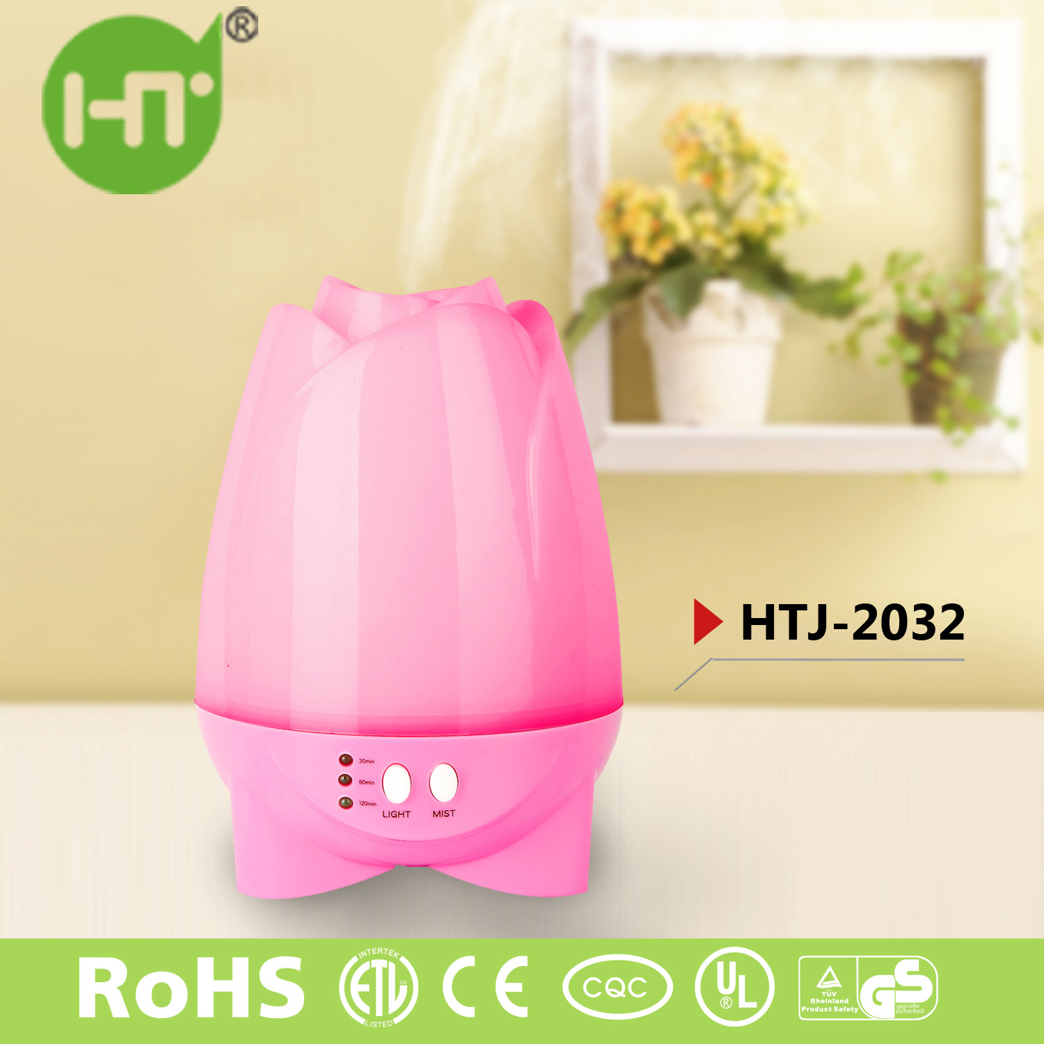 HTJ-2032 Mini Aromatherapy Ultrasonic Aroma Essential Oil Diffuser