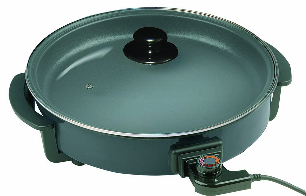 Aluminum Cookware Electric Pizza Pan with 38/40cm and 4cm for Depth